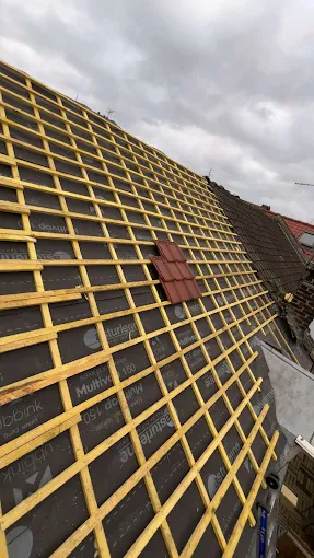 Toiture d'une maison de la commune Annœullin