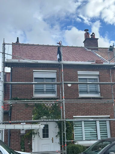 Toiture d'une maison de la commune Hellemmes