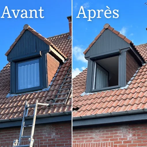 Toiture d'une maison à Chéreng