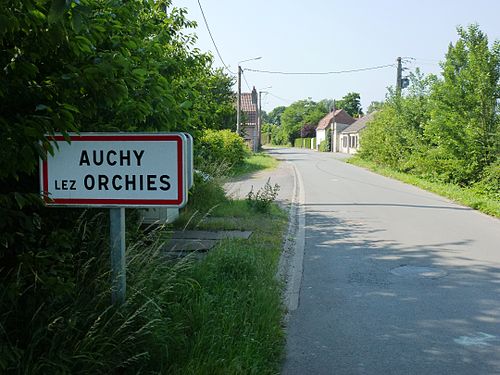 Panneau de la commune Auchy-Lez-Orchies (59310)