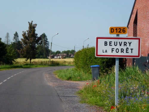 Panneau de la commune Beuvry-la-Forêt (59310)