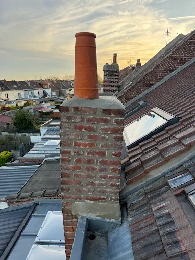 Toiture d'une maison de la commune Aniche