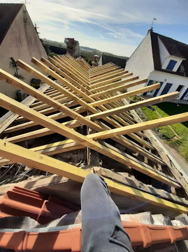 Toiture d'une maison de la commune Anor