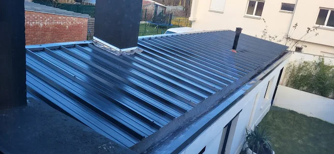 Toiture d'une maison de la commune Anzin