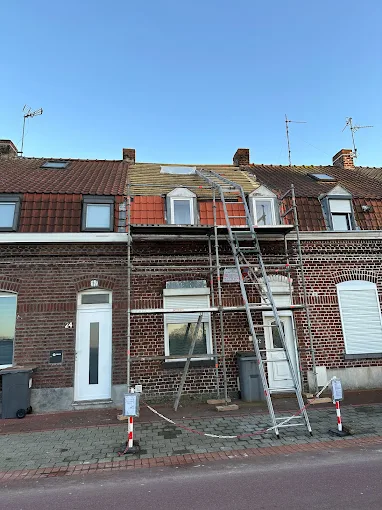 Toiture d'une maison de la commune Auberchicourt