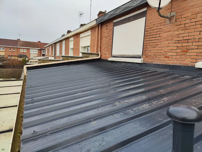 Toiture d'une maison de la commune Berlaimont
