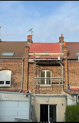 Toiture d'une maison de la commune Boeschepe