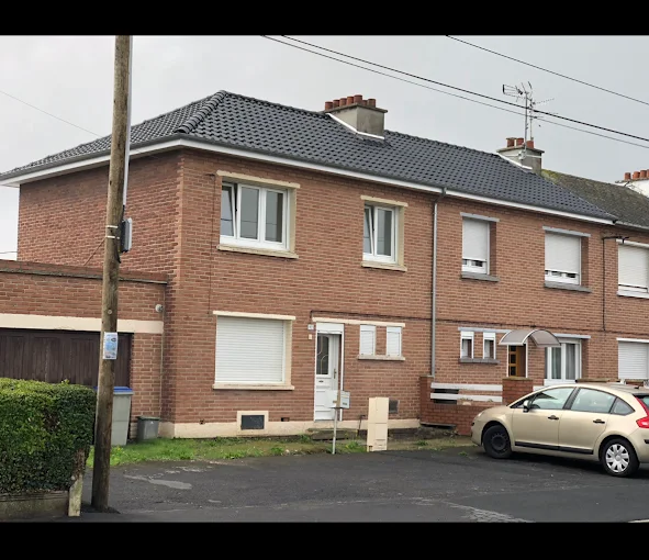 Toiture d'une maison de la commune Boussois