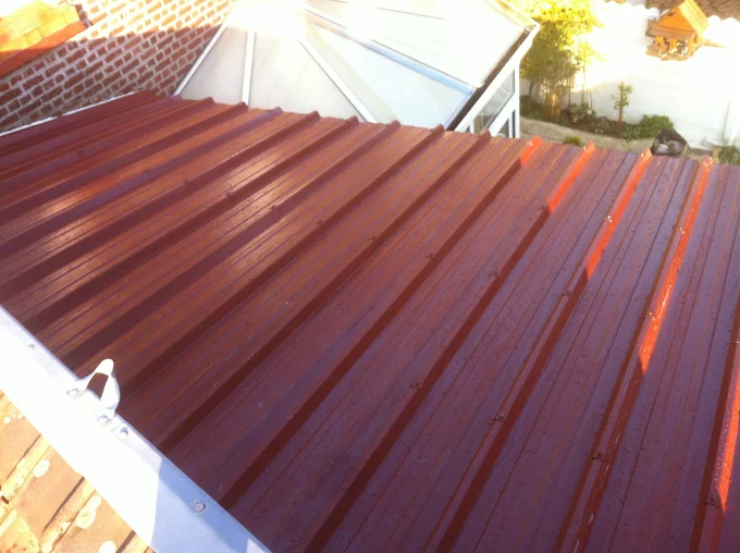 Toiture d'une maison de la commune Busigny