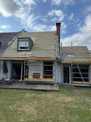 Toiture d'une maison de la commune Cassel