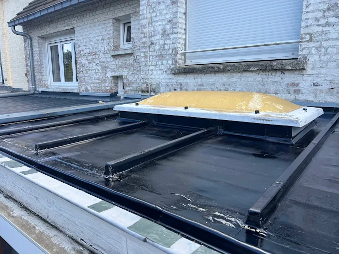 Toiture d'une maison de la commune Crespin