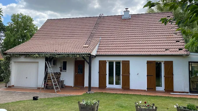 Toiture d'une maison de la commune Denain