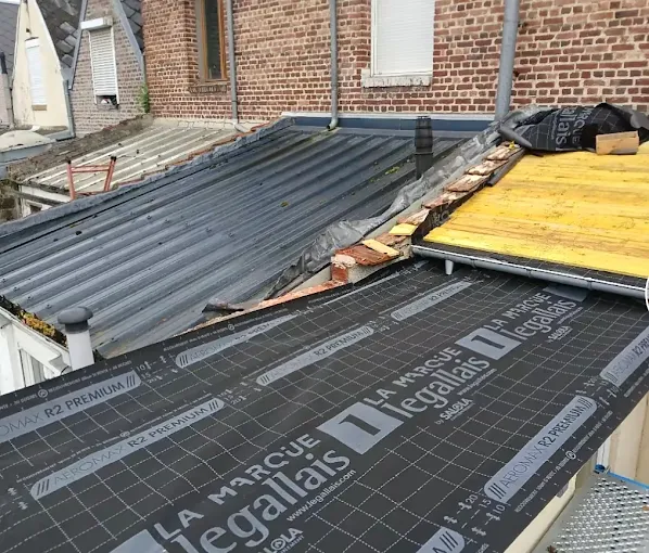 Toiture d'une maison de la commune Emmerin