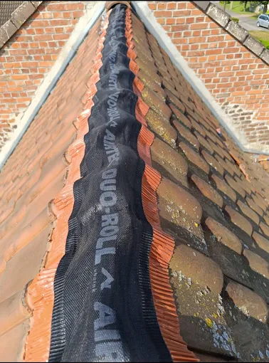 Toiture d'une maison de la commune Estaires