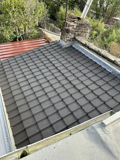 Toiture d'une maison de la commune Fenain