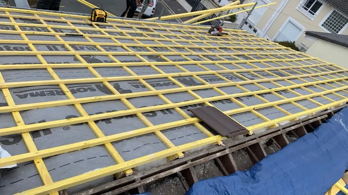 Toiture d'une maison de la commune Saint-André-lez-Lille